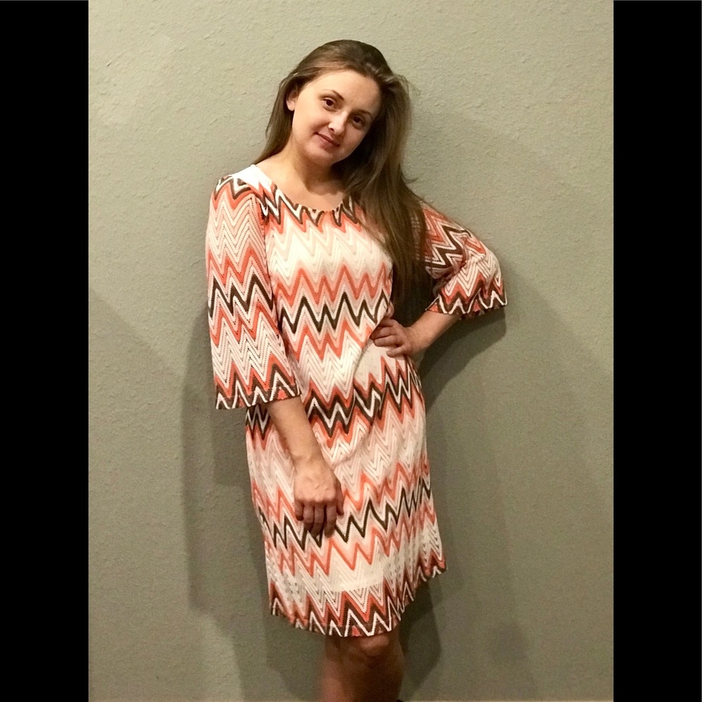 Chevron Printed Dress